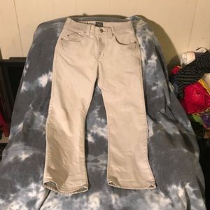 Rock and Republic white jeans w slight black wash